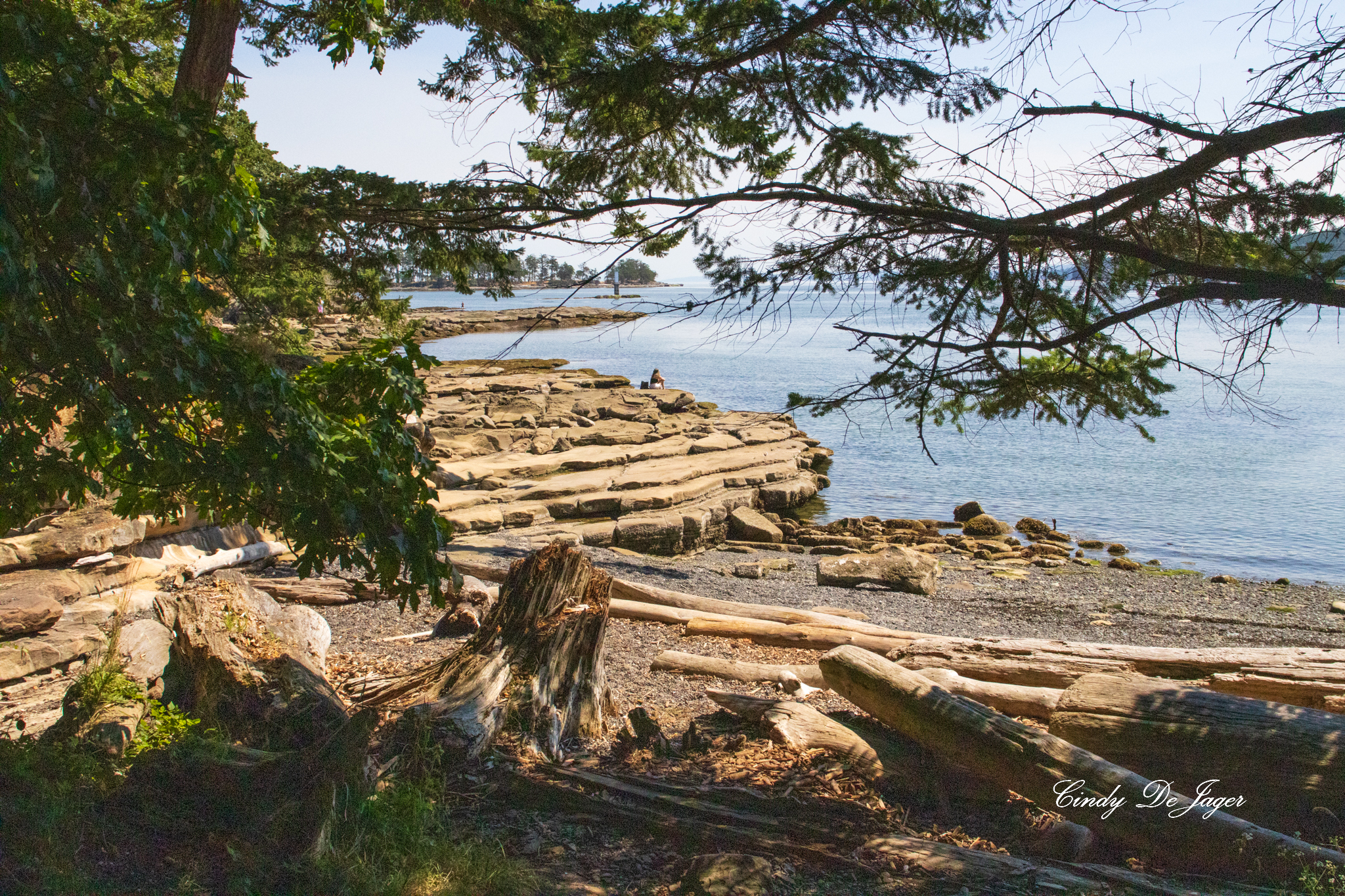 View of the coastline of Gabriola Island BC